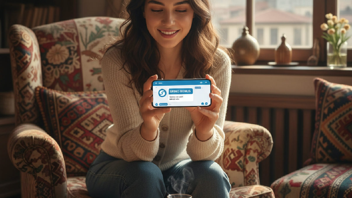 Spino Telegram üzerinden mobil cihazlardan bonus duyurularını takip etme.
